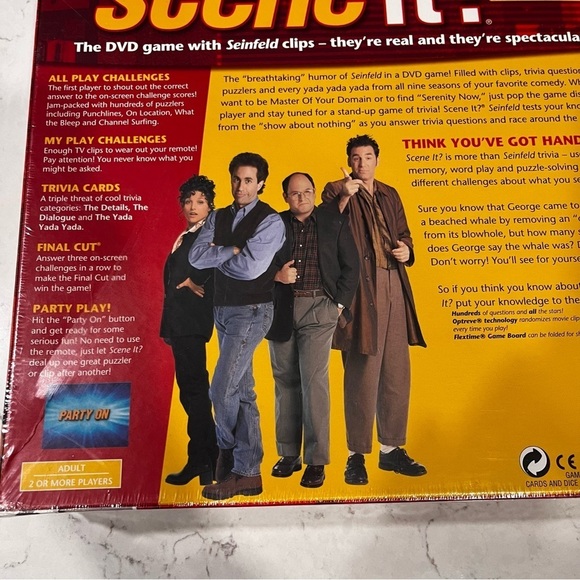 SEINFELD Scene It DVD Sealed Board Game 2008 Mattel - Picture 13 of 14